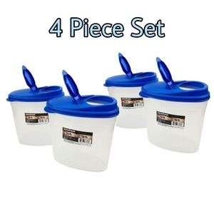 4pc Set - Surefresh Cereal Keeper Dry Food OVAL St